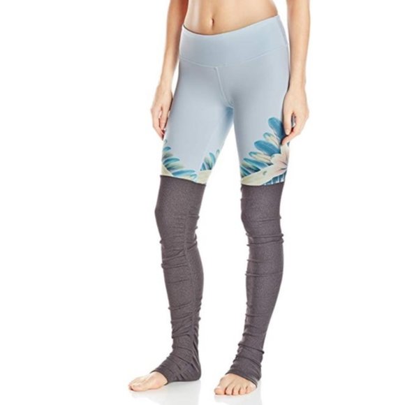 ALO Yoga Pants - Alo Yoga Goddess Ribbed Leggings Tropical Feathers